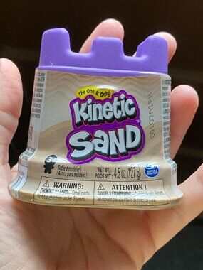 Kinetic Sand Single Castle Container Tan 4.5oz Unopened Spin Master